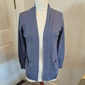Elegant Blue Women's Cardigan Sweater